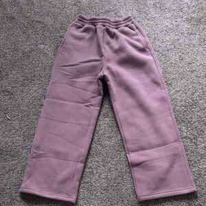 Kids Cozy Fleece Comfrt Pants - Dusty Mauve